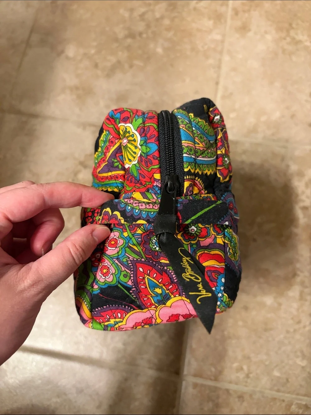 Large Vera Bradley makeup/cosmetic bag